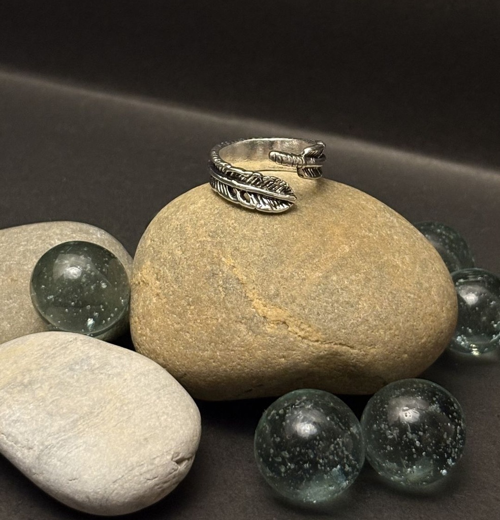 Moon Feather Ring
